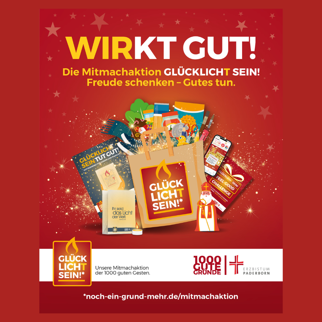 Glücklicht Aktionsplakat "Glücklicht sein!"